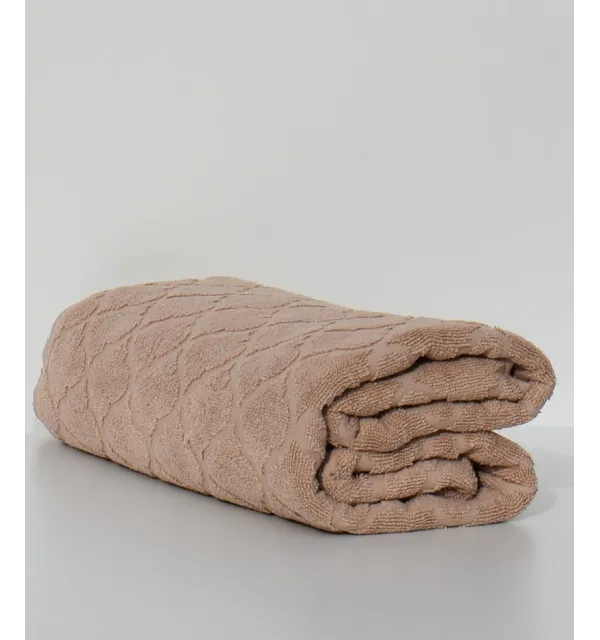 Draps de bain Elyssa beige foncé 