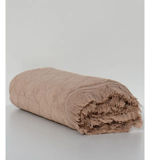 Draps de bain Elyssa beige foncé 