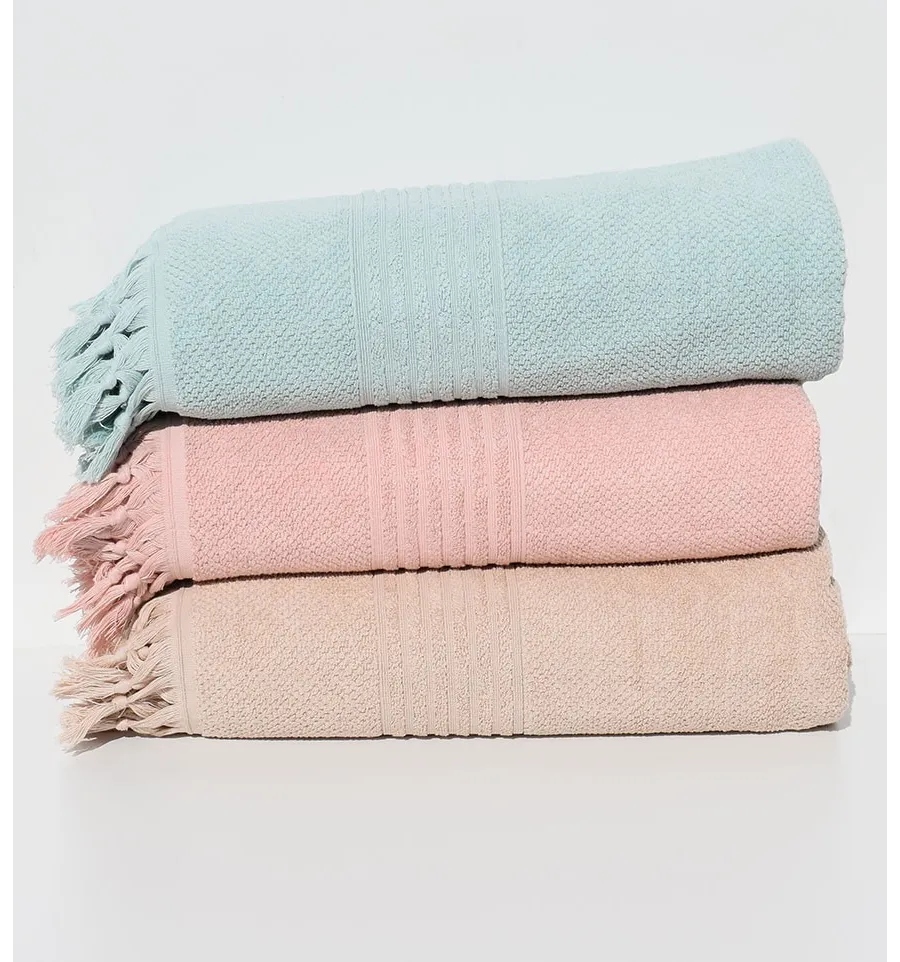 Draps  de bain HANNABAL saumon 
