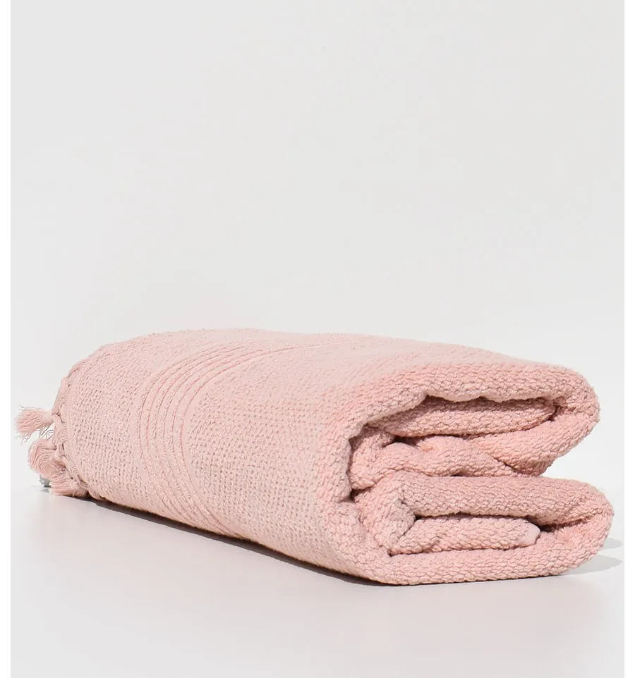 Draps  de bain HANNABAL saumon 