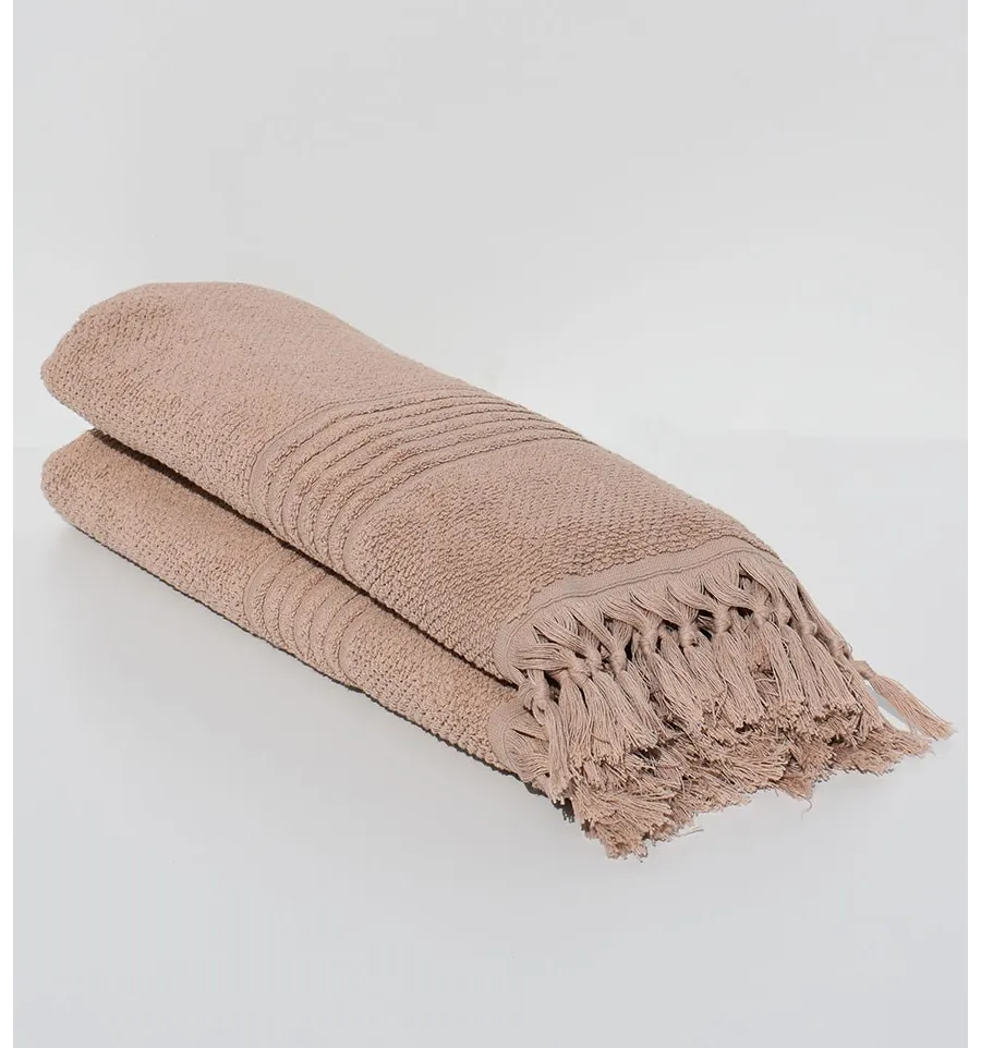 Drap de bain HANNABAL beige foncé 
