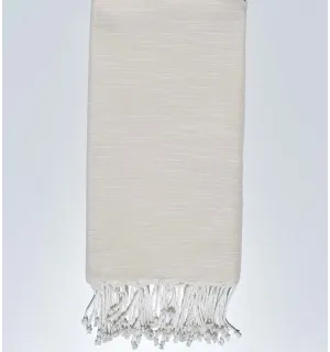 Jeté flammé blanche 2m*3m 