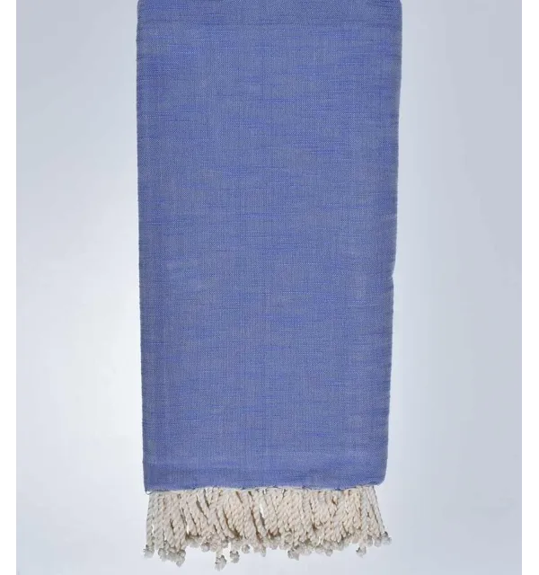 Jeté flammé bleu lavande 270*200 