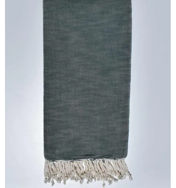 Jeté flammé vert militaire 270*200 
