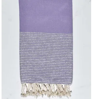 FOUTA Lurex plate lavande foncé  - 1