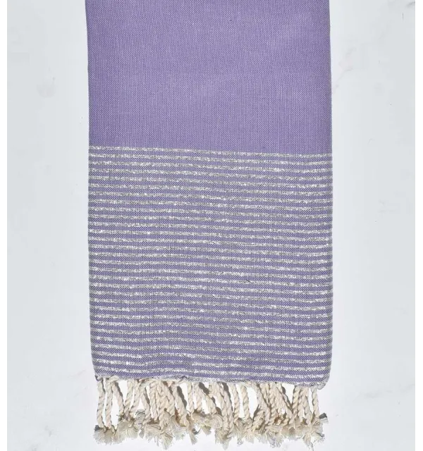 FOUTA Lurex plate lavande foncé - 1