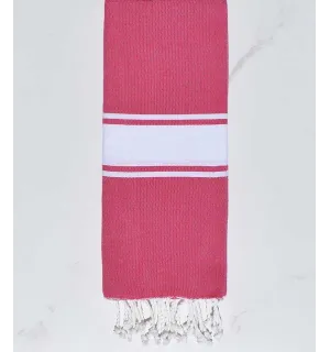 Fouta enfant plate magenta fushia Fouta Tunisia - 1