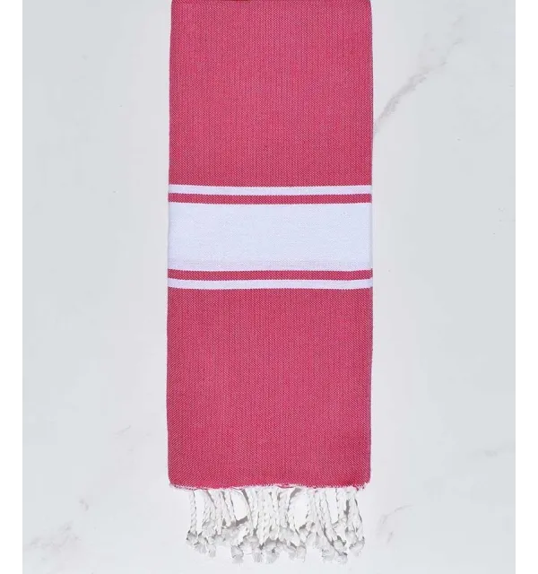 Fouta enfant plate magenta fushia Fouta Tunisia - 1