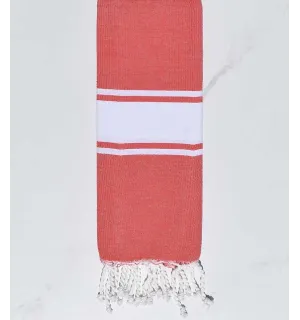 Fouta enfant rouge pale Fouta Tunisia - 1