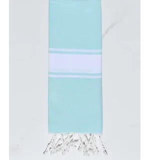 Fouta enfant plate vert eau Fouta Tunisia - 1