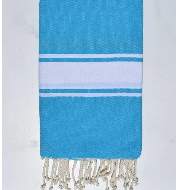 Fouta Plate bleu azur Fouta Tunisia - 2