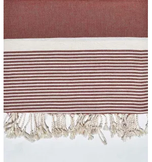 Jeté moyenne 1.5*2.5m rouge brique  - 1