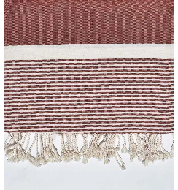 Jeté moyenne 1.5*2.5m rouge brique - 1