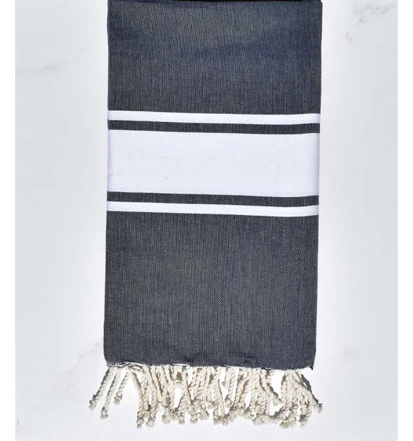 Fouta Plate bleu marine - 1