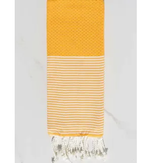 Enfant Nid d'abeille jaune Fouta Tunisia - 1