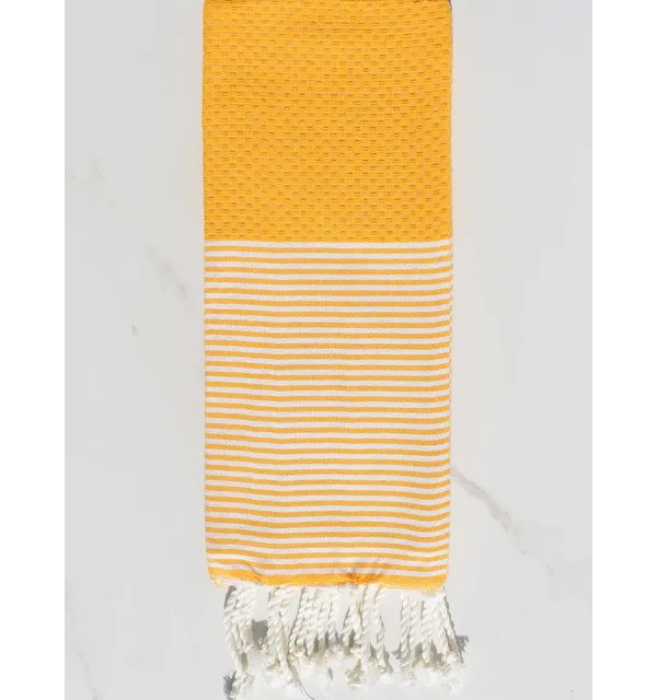 Enfant Nid d'abeille jaune Fouta Tunisia - 1