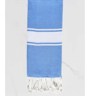 Fouta enfant bleu  - 1