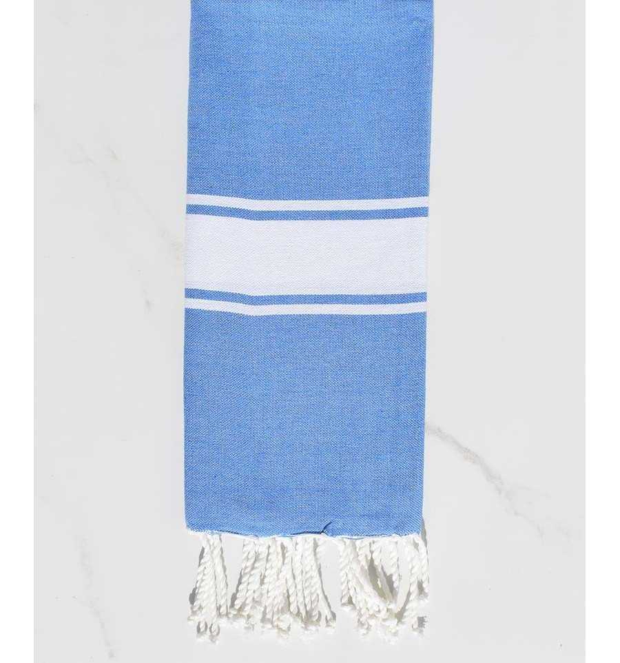 Fouta enfant bleu