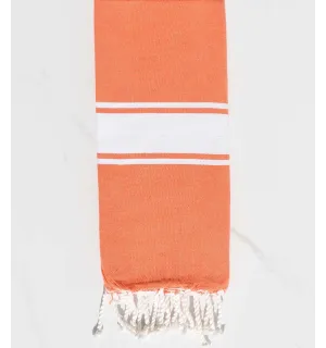 Fouta enfant couleur orange corail Fouta Tunisia - 1