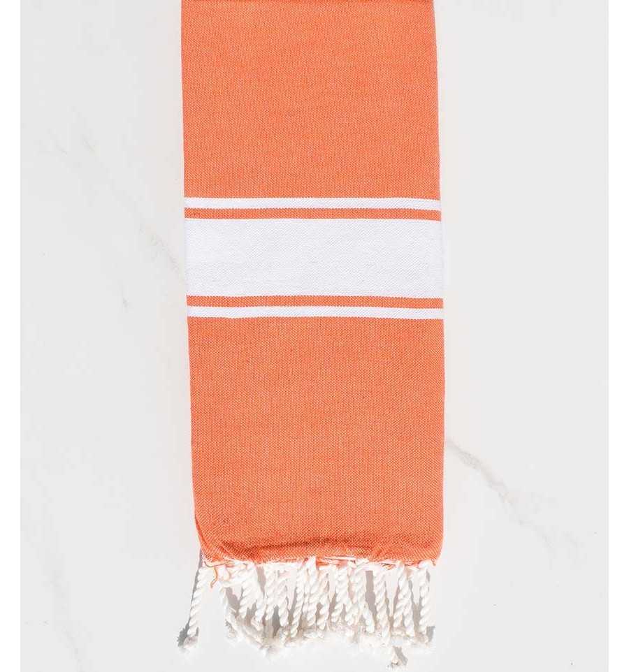 Fouta enfant couleur orange corail