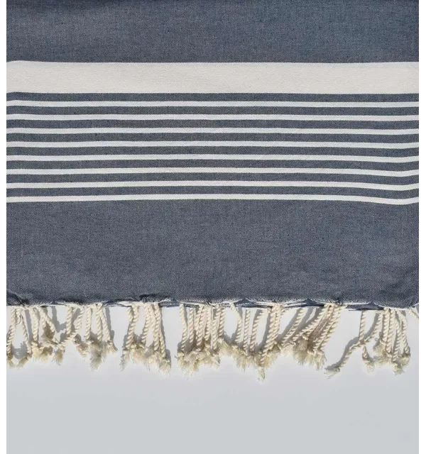 Jeté bleu horizon 2m*2.80m Fouta Tunisia - 1