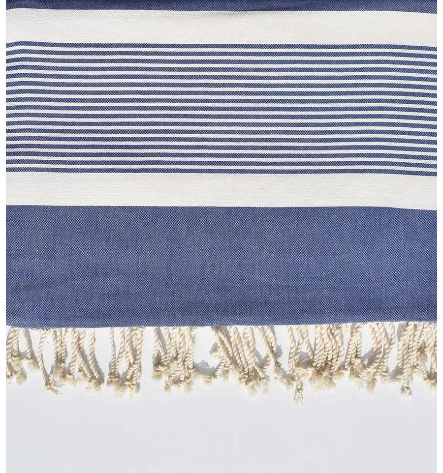 Jeté bleu jean pale 2m*2.80m Fouta Tunisia - 2