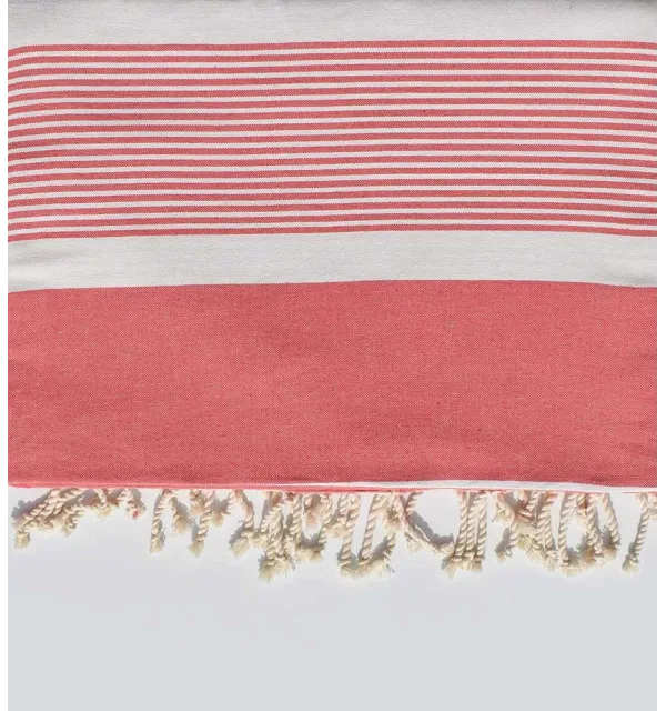 jeté 2m*2.85m couleur incarnat Fouta Tunisia - 2