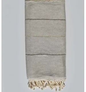 Jeté beige avec lurex doré 2.40m*2.80m - 3 2