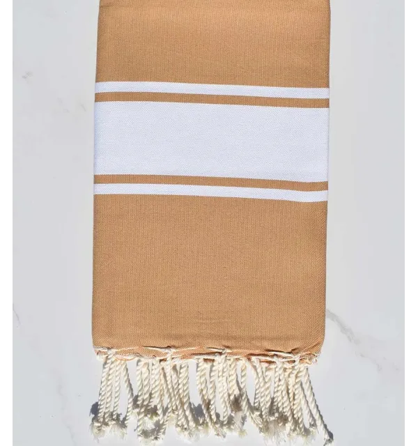 Fouta plate ocre - 1