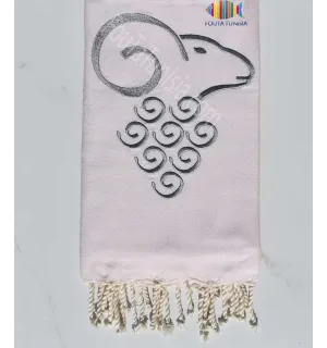 Fouta brodée Mouton Cadet Fouta Tunisia - 1