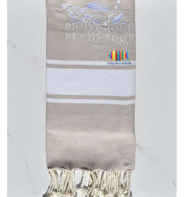 Fouta plate brodée biologique recherche Fouta Tunisia - 1