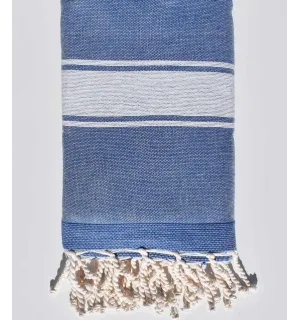 Fouta éponge bleu jean Fouta Tunisia - 1