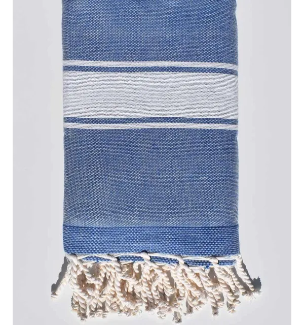 Fouta éponge bleu jean Fouta Tunisia - 1
