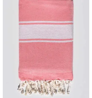 Fouta éponge rose incarnadin - 2 2