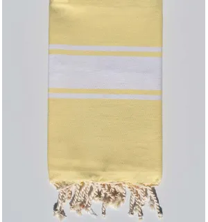 Fouta plate jaune beurre frais Fouta Tunisia - 1