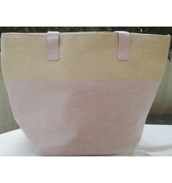 Sac couleur glycine clair avec lurex Fouta Tunisia - 1