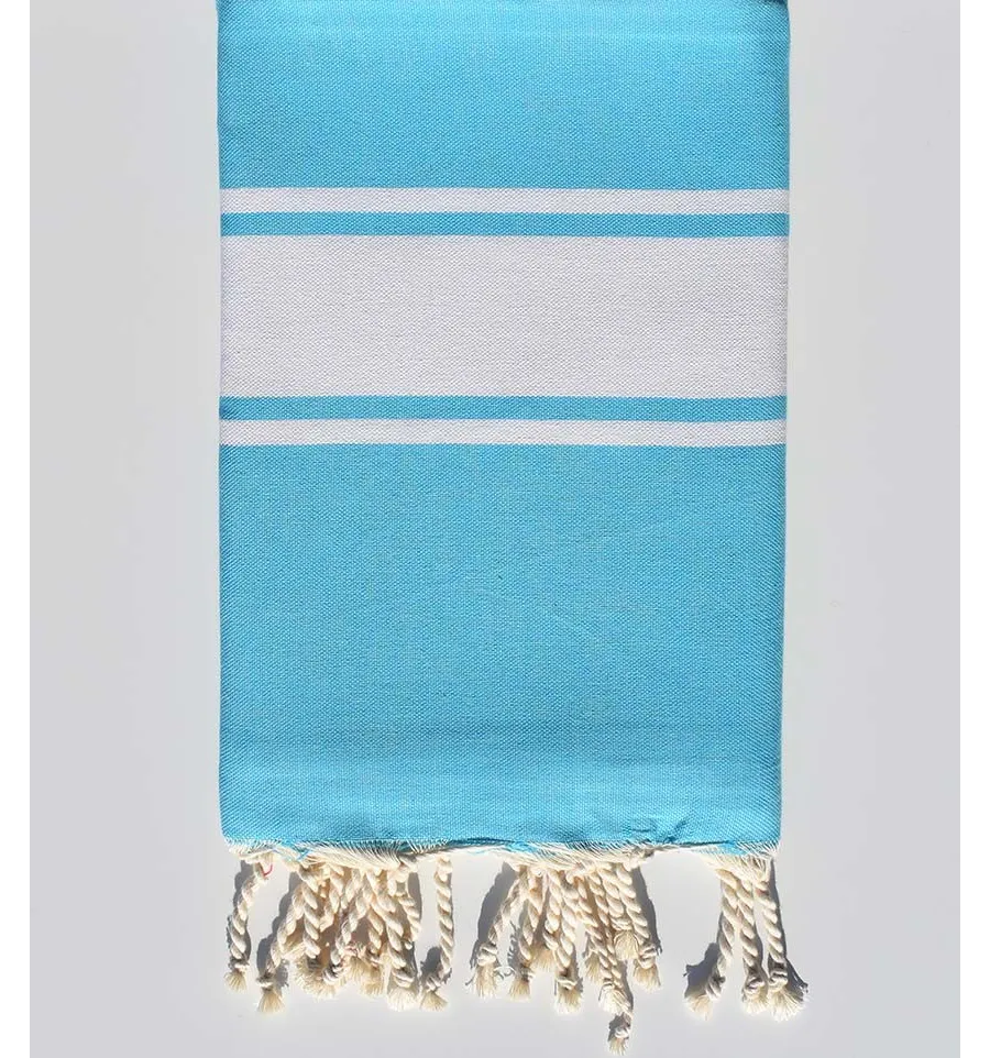 Fouta Plate bleu céleste Fouta Tunisia - 2