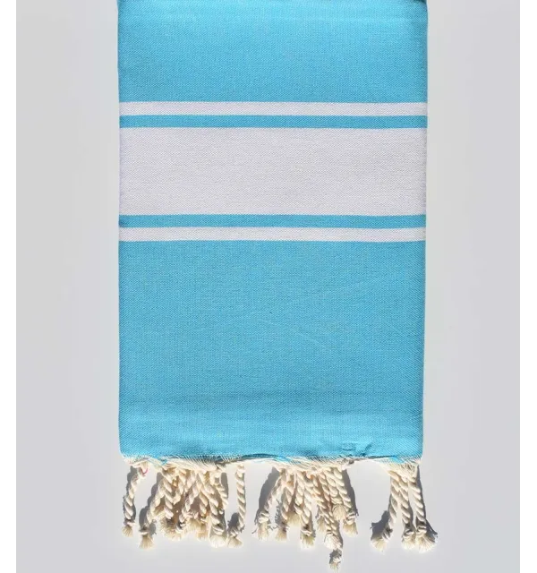 Fouta Plate bleu céleste Fouta Tunisia - 2