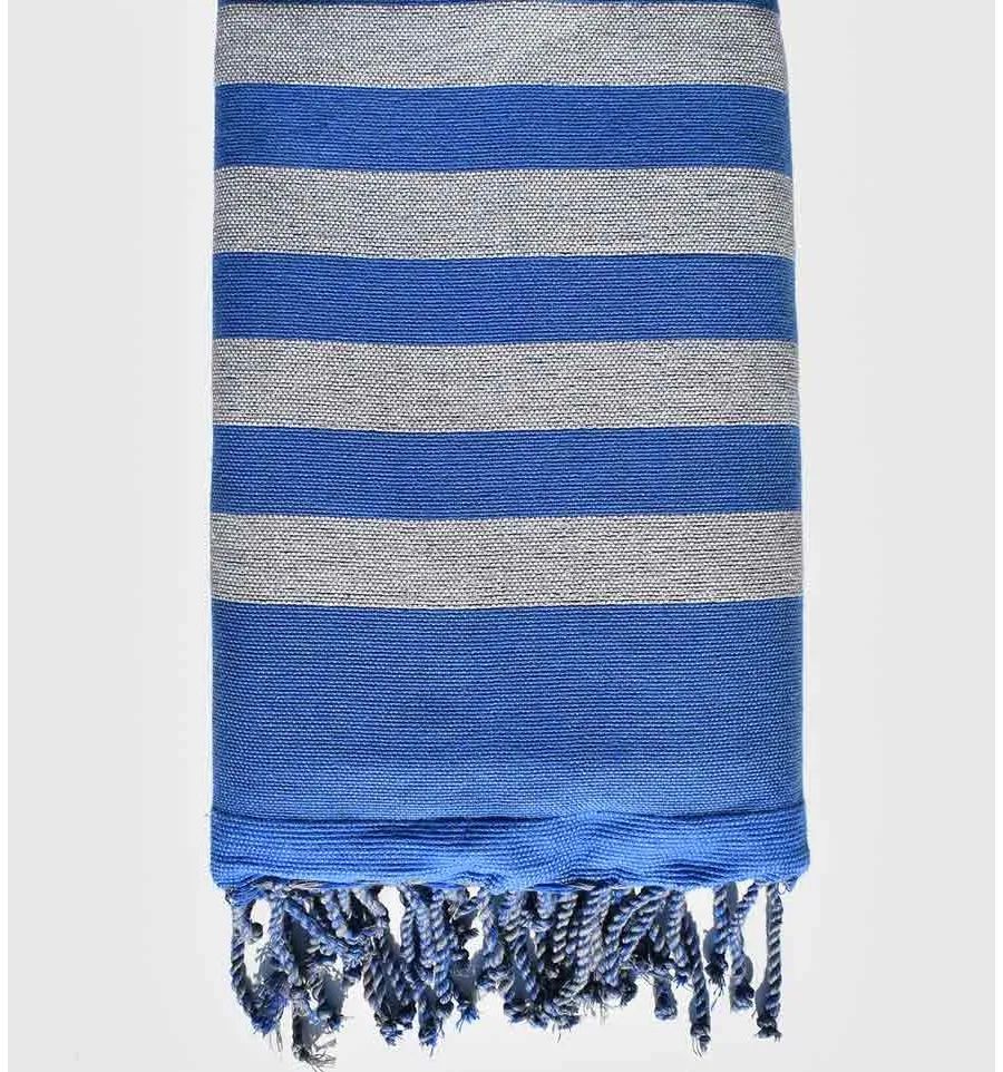 Éponge gris et bleu Fouta Tunisia - 1