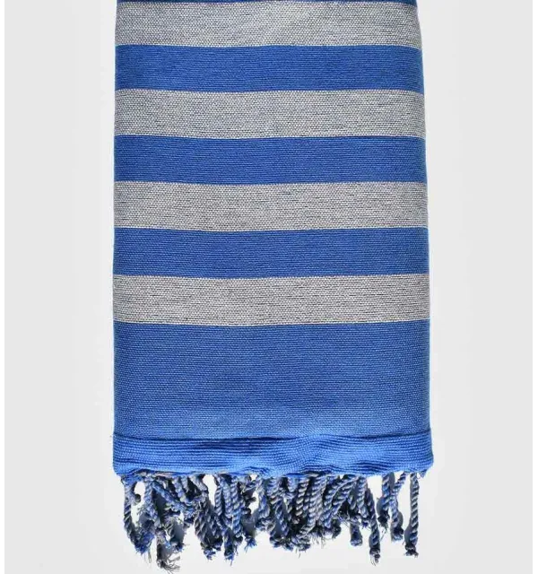 Éponge gris et bleu Fouta Tunisia - 1
