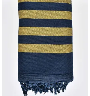 Éponge bleu nuit et jaune  - 1