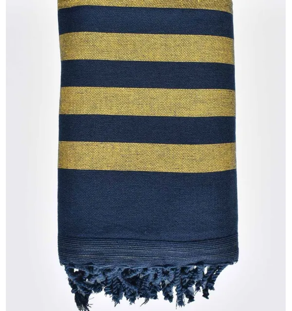 Éponge bleu nuit et jaune - 1