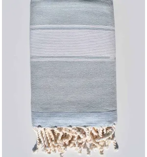 Fouta éponge bleu dragée - 2 2