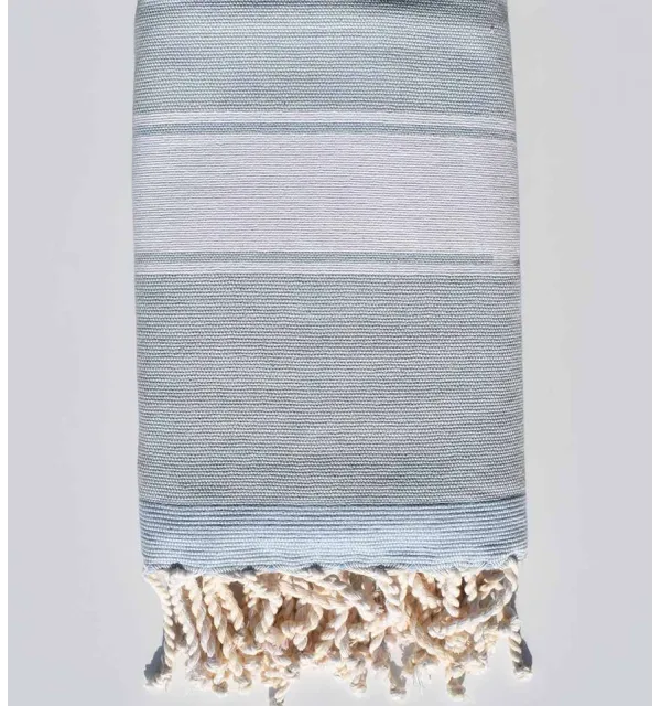 Fouta éponge bleu dragée - 1