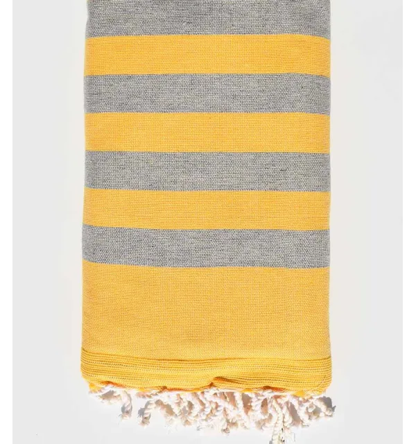 Éponge jaune et gris Fouta Tunisia - 1