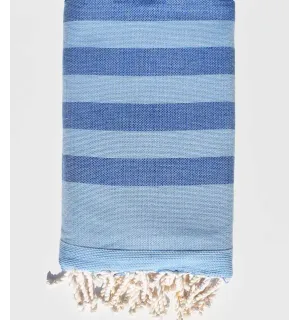 éponge couleur bleu clair et bleu  - 1