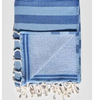 éponge couleur bleu clair et bleu - 1 2