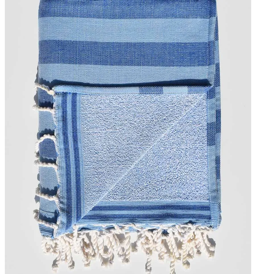 éponge couleur bleu clair et bleu  - 2