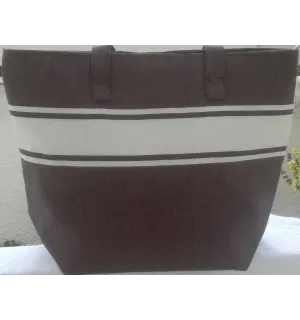 Sac de plage marron Fouta Tunisia - 1