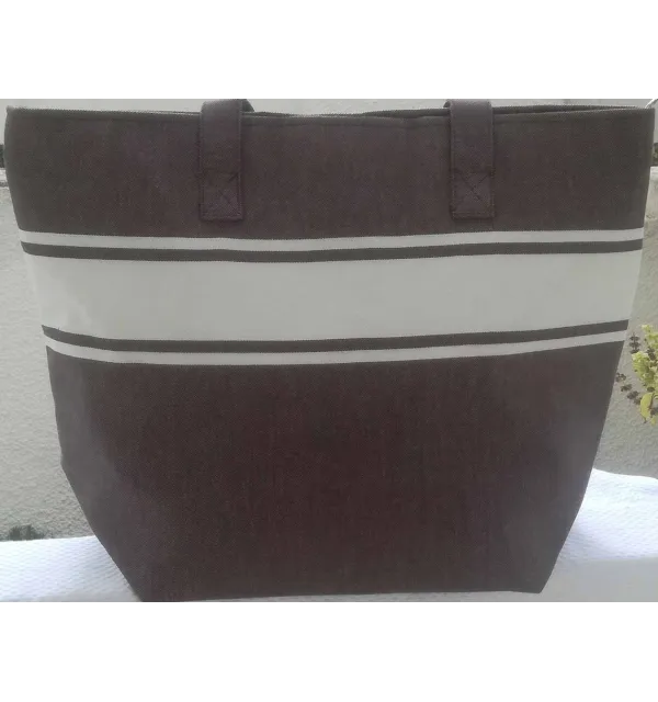 Sac de plage marron Fouta Tunisia - 1